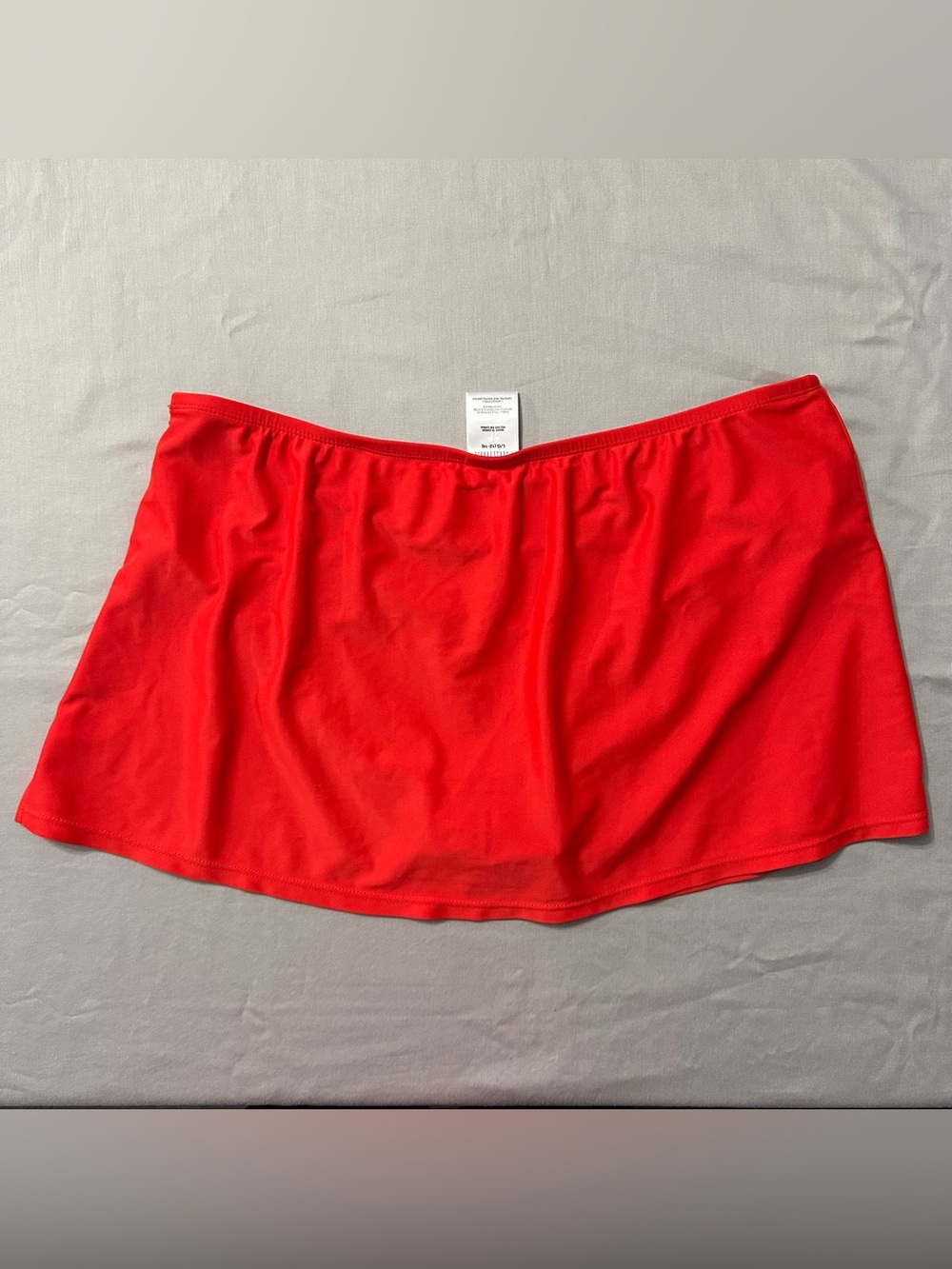Catalina Tankini Swimsuit Set Large 12 14 Orange Tiered Ruffle Top Skirtini Swim - Picture 5 of 14